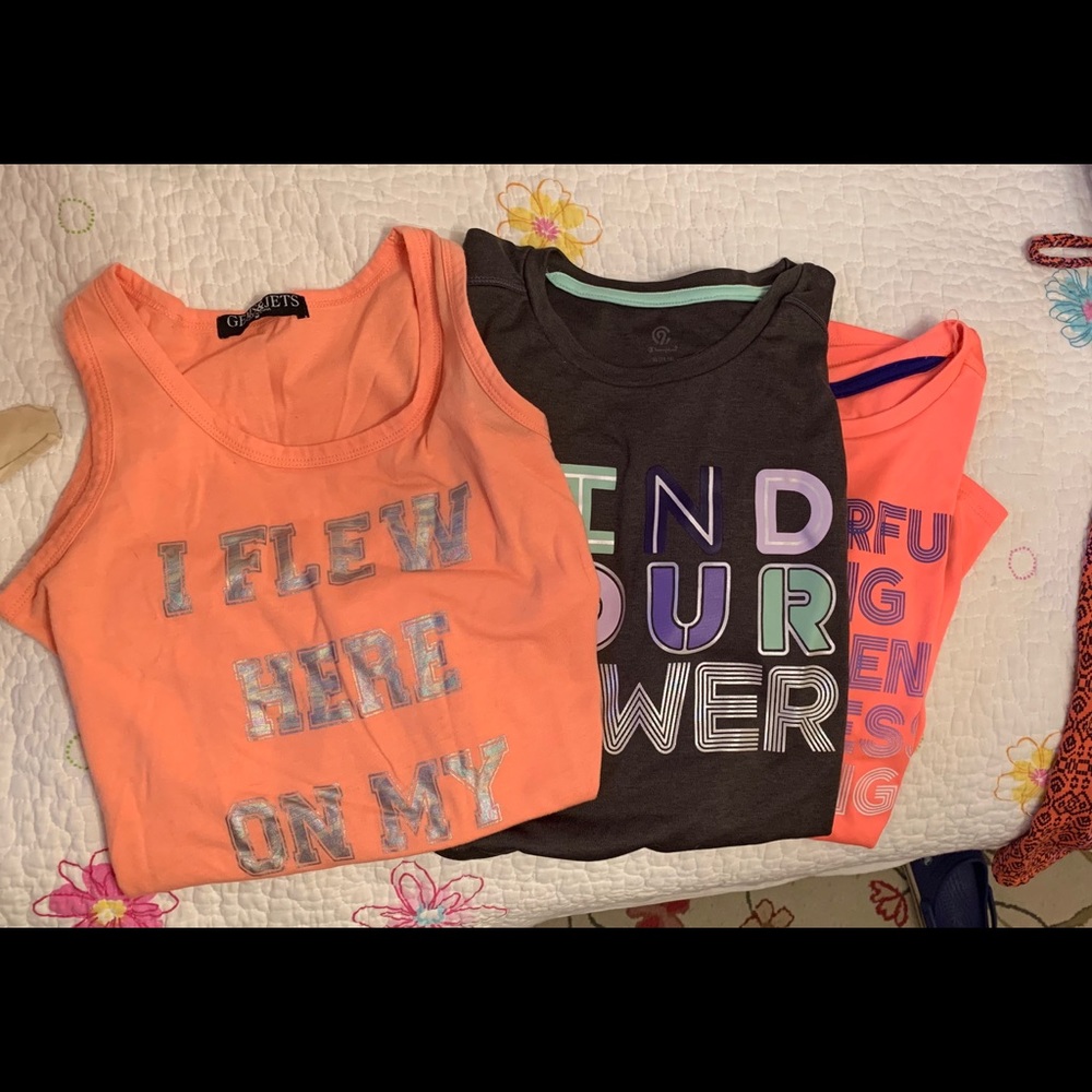 Bundle of 3 shirts, tank and two technical Ts